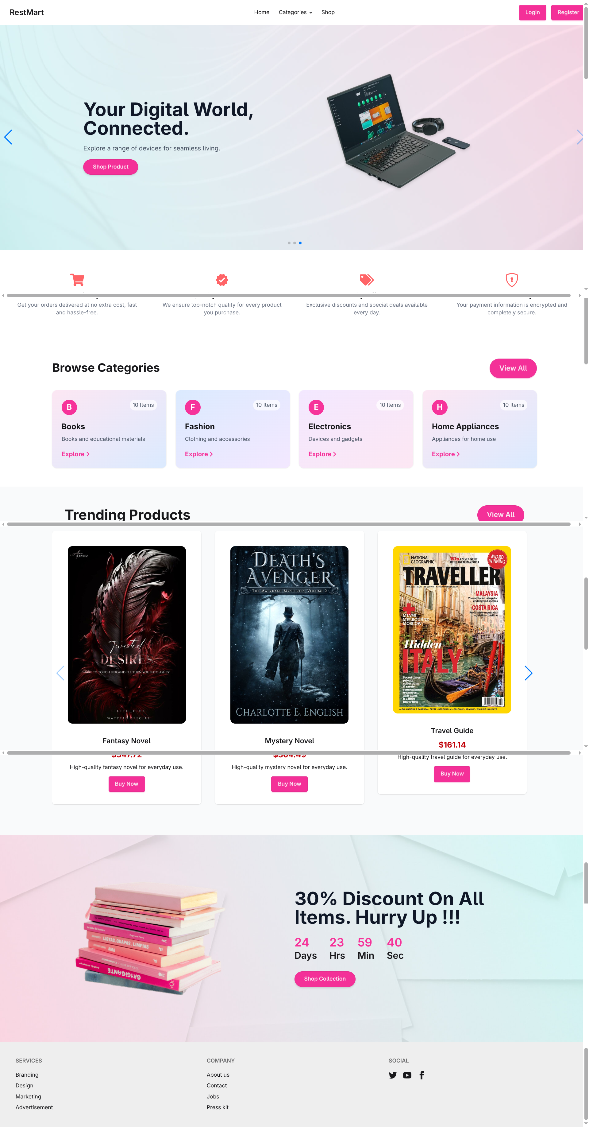 RestMart - Online Bookstore Platform
